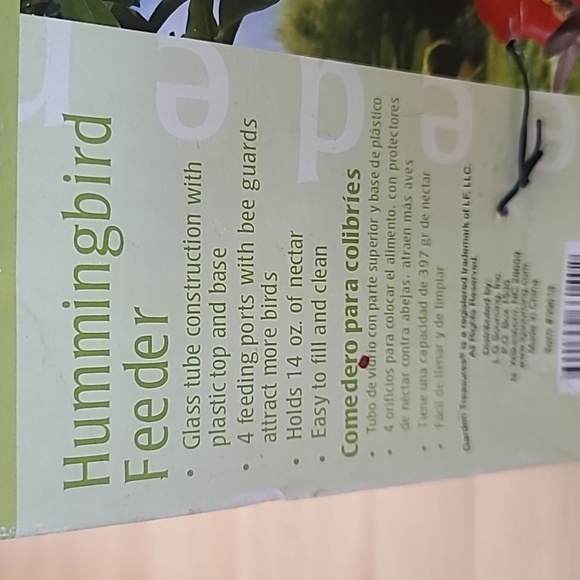 Hanging Outdoor Bird Supplies Patio With Hook Yard Parrot Dispenser Hummingbird - Picture 3 of 4